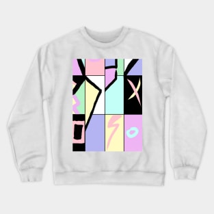 80s Retro Colorblock Pastel Ugly Sweater Crewneck Sweatshirt